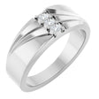 14K White 1/8 CTW Lab-Grown Diamond Band