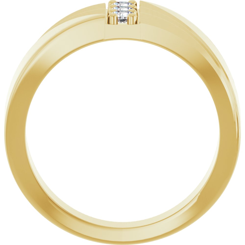 14K Yellow 1/4 CTW Lab-Grown Diamond Band