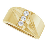 14K Yellow 1/4 CTW Lab-Grown Diamond Band