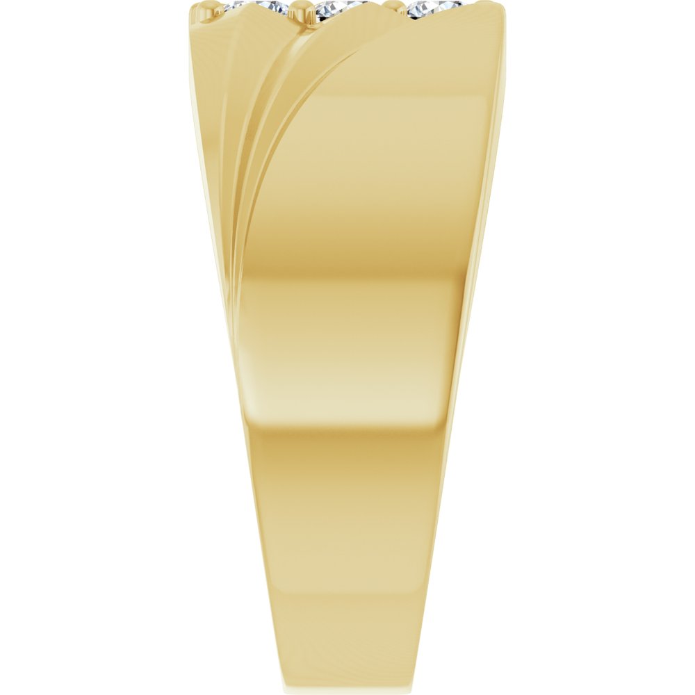14K Yellow 1/4 CTW Lab-Grown Diamond Band