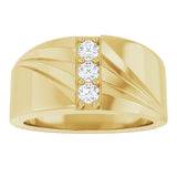 14K Yellow 1/4 CTW Lab-Grown Diamond Band