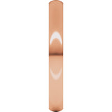 10K Rose 2.5 mm Ultra-Lightweight Comfort-Fit Half Round Band Size 5.5