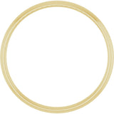 10K Yellow Gold 2 mm Ultra-Lightweight Comfort-Fit Half Round Band Size 5.5