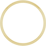 14K Yellow 2 mm Ultra-Lightweight Comfort-Fit Half Round Band