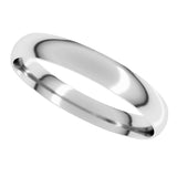 Sterling Silver 3 mm Ultra-Lightweight Comfort-Fit Half Round Band Size 7