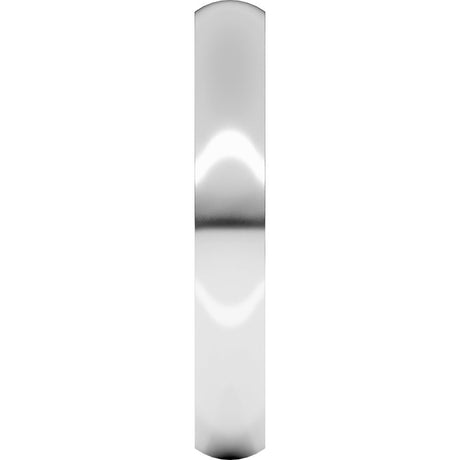 14K White Gold 3 mm Ultra-Lightweight Comfort-Fit Half Round Band Size 7