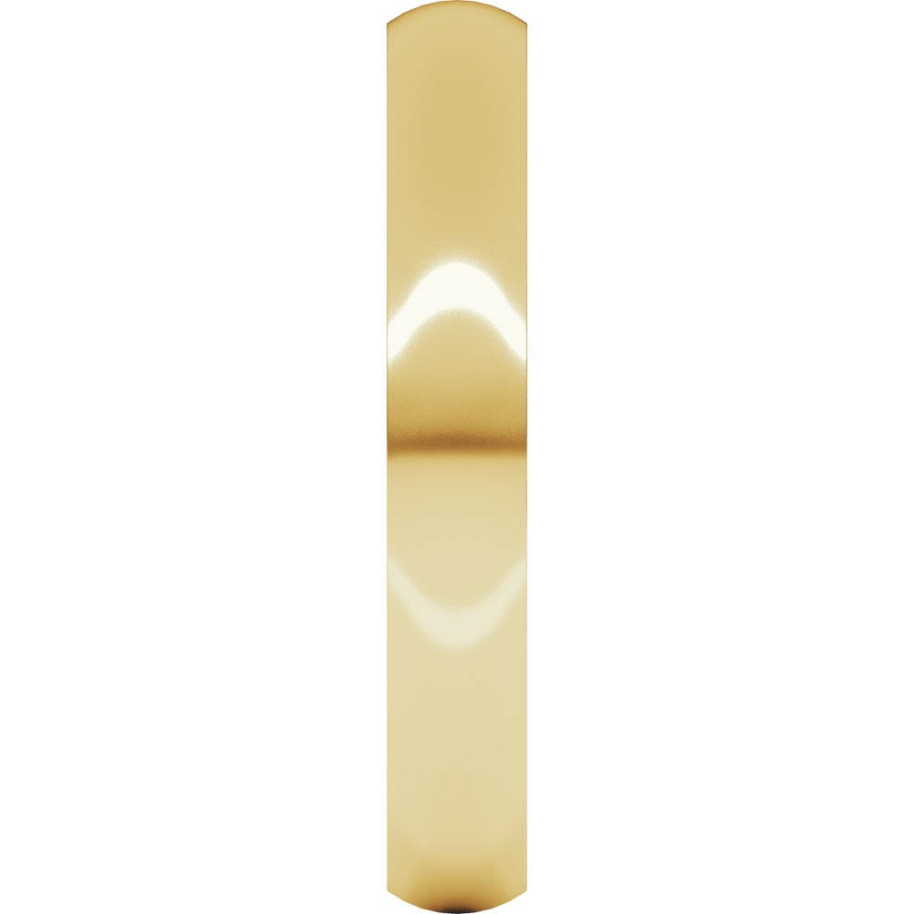 14K Yellow 3 mm Ultra-Lightweight Half Round Band