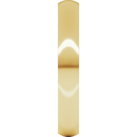 14K Yellow 3 mm Ultra-Lightweight Half Round Band