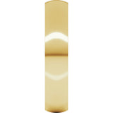 10K Yellow Gold 4 mm Ultra-Lightweight Comfort-Fit Half Round Band Size 4
