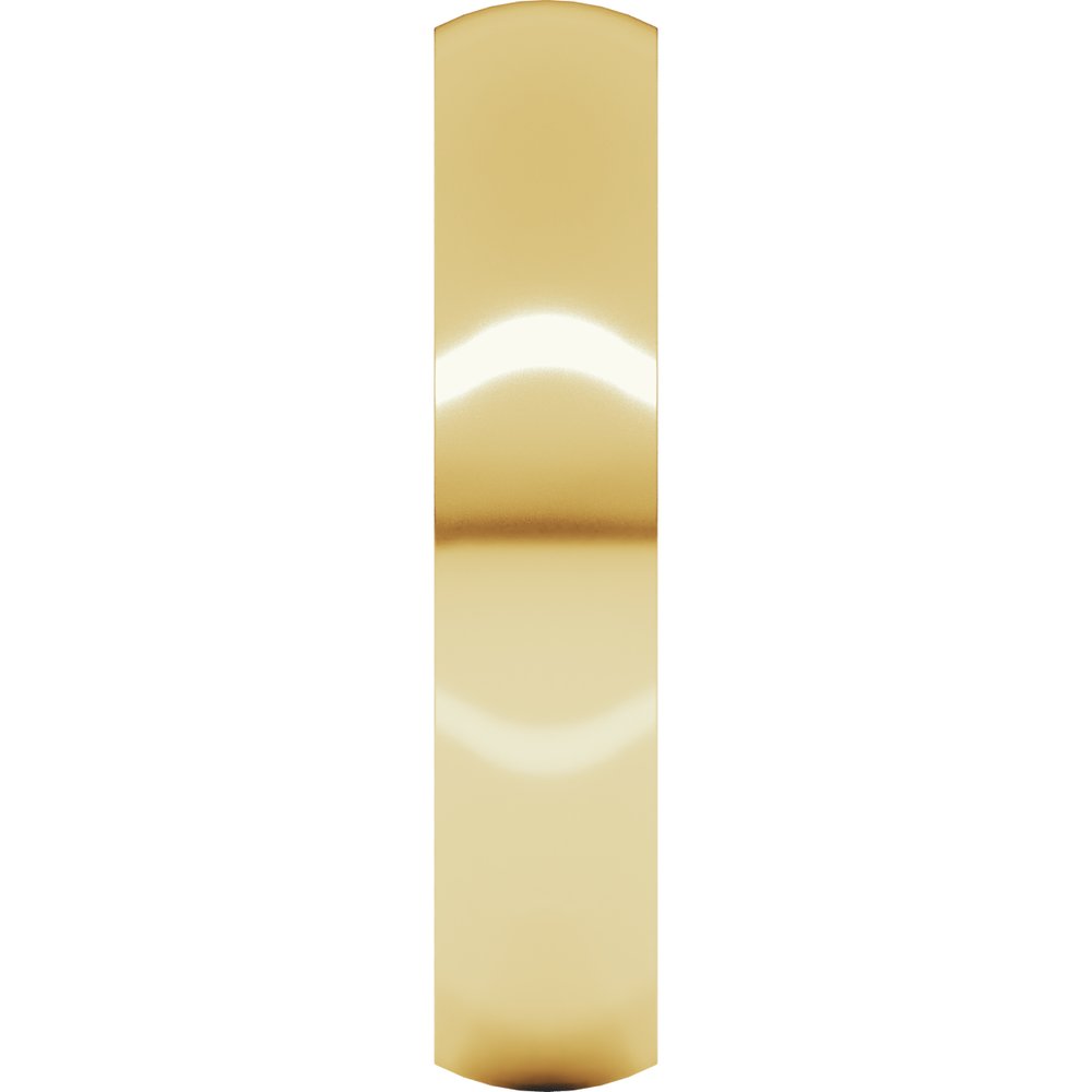 14K Yellow 4 mm Ultra-Lightweight Half Round Band