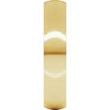 14K Yellow 4 mm Ultra-Lightweight Half Round Band