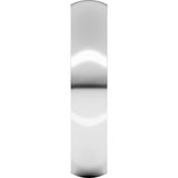 Sterling Silver 4 mm Ultra-Lightweight Comfort-Fit Half Round Band Size 10