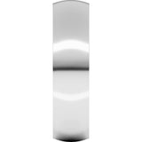 Sterling Silver 5 mm Ultra-Lightweight Comfort-Fit Half Round Band Size 11