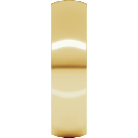 18K Yellow Gold 5 mm Ultra-Lightweight Comfort-Fit Half Round Band Size 8.5