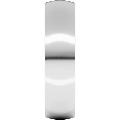 10K White 5 mm Ultra-Lightweight Comfort-Fit Half Round Band Size 8