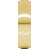 14K Yellow Gold 5 mm Ultra-Lightweight Comfort-Fit Half Round Band