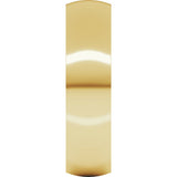 10K Yellow Gold 5 mm Ultra-Lightweight Comfort-Fit Half Round Band Size 7