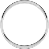 14K White Gold 7 mm Ultra-Lightweight Comfort-Fit Half Round Band Size 9.5