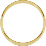 14K Yellow 7 mm Ultra-Lightweight Half Round Band