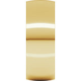 10K Yellow Gold 7 mm Ultra-Lightweight Comfort-Fit Half Round Band Size 7