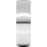 Sterling Silver 6 mm Ultra-Lightweight Comfort-Fit Half Round Band Size 10