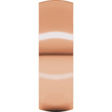 10K Rose Gold 6 mm Ultra-Lightweight Comfort-Fit Half Round Band Size 9.5