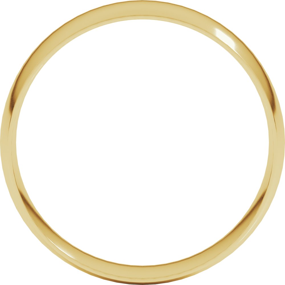 14K Yellow 6 mm Ultra-Lightweight Half Round Band