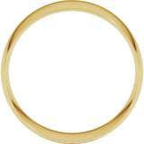10K Yellow Gold 8 mm Ultra-Lightweight Comfort-Fit Half Round Band Size 8.5
