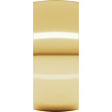 10K Yellow Gold 8 mm Ultra-Lightweight Comfort-Fit Half Round Band Size 8.5