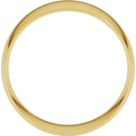 18K Yellow 9 mm Ultra-Lightweight Half Round Band Size 10.5