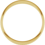 14K Yellow Gold 9 mm Ultra-Lightweight Comfort-Fit Half Round Band Size 7.5