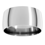 Sterling Silver 9 mm Ultra-Lightweight Comfort-Fit Half Round Band Size 9.5