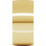 14K Yellow Gold 9 mm Ultra-Lightweight Comfort-Fit Half Round Band Size 7.5