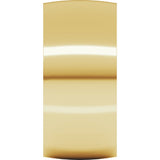 14K Yellow 9 mm Ultra-Lightweight Comfort-Fit Half Round Band Size 7