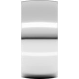 Sterling Silver 9 mm Ultra-Lightweight Comfort-Fit Half Round Band Size 9.5