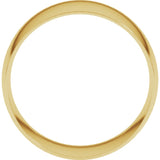 18K Yellow 10 mm Ultra-Lightweight Half Round Band Size 6