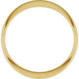 14K Yellow Gold 10 mm Ultra-Lightweight Comfort-Fit Half Round Band Size 10.5