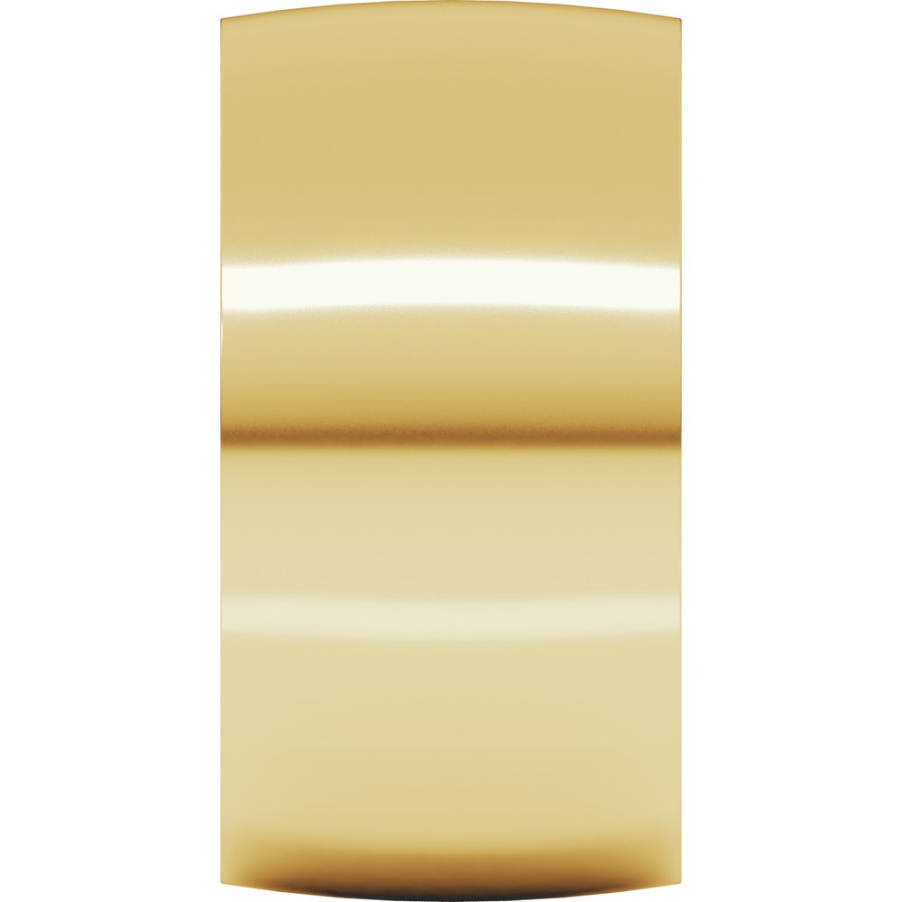 14K Yellow Gold 10 mm Ultra-Lightweight Comfort-Fit Half Round Band Size 10.5