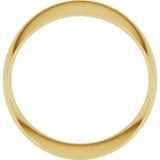 14K Yellow 12 mm Ultra-Lightweight Comfort-Fit Half Round Band Size 7