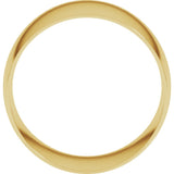 14K Yellow 12 mm Ultra-Lightweight Half Round Band Size 6