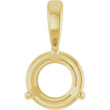14K Yellow Gold 1 CT Lab-Grown Diamond Pendant 