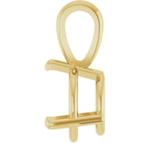14K Yellow Gold 1 CT Lab-Grown Diamond Pendant 