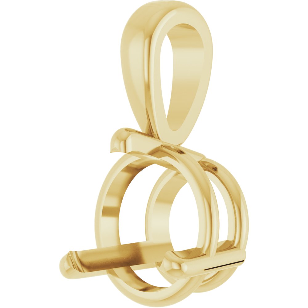 14K Yellow Gold 1 CT Lab-Grown Diamond Pendant 