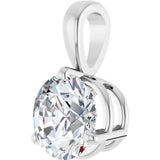14K White Gold 1 CT Lab-Grown Diamond Pendant 