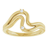 14K Yellow Gold .03 CTW Natural Diamond Ring