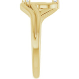 14K Yellow Gold .03 CTW Natural Diamond Ring