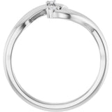 14K White .03 CTW Natural Diamond Ring