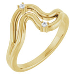 14K Yellow Gold .03 CTW Natural Diamond Ring