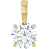 14K Yellow Gold 1 CT Lab-Grown Diamond Pendant