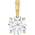 14K Yellow 1 1/4 CT Lab-Grown Diamond Pendant